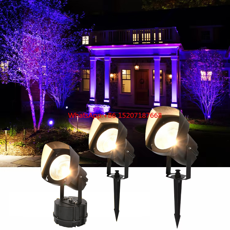 Outdoor Lighting On Trees - Tree Light Landscape Spotlights Outdoor Waterproof