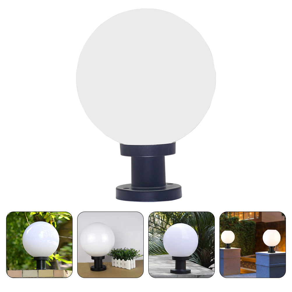 Outdoor Yard Lighting Fixtures - Fence Lampshade LED Bulbs Cover Post