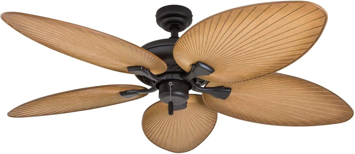 Outdoor Lighting Options - Palm Island, 52 Inch Tropical Indoor