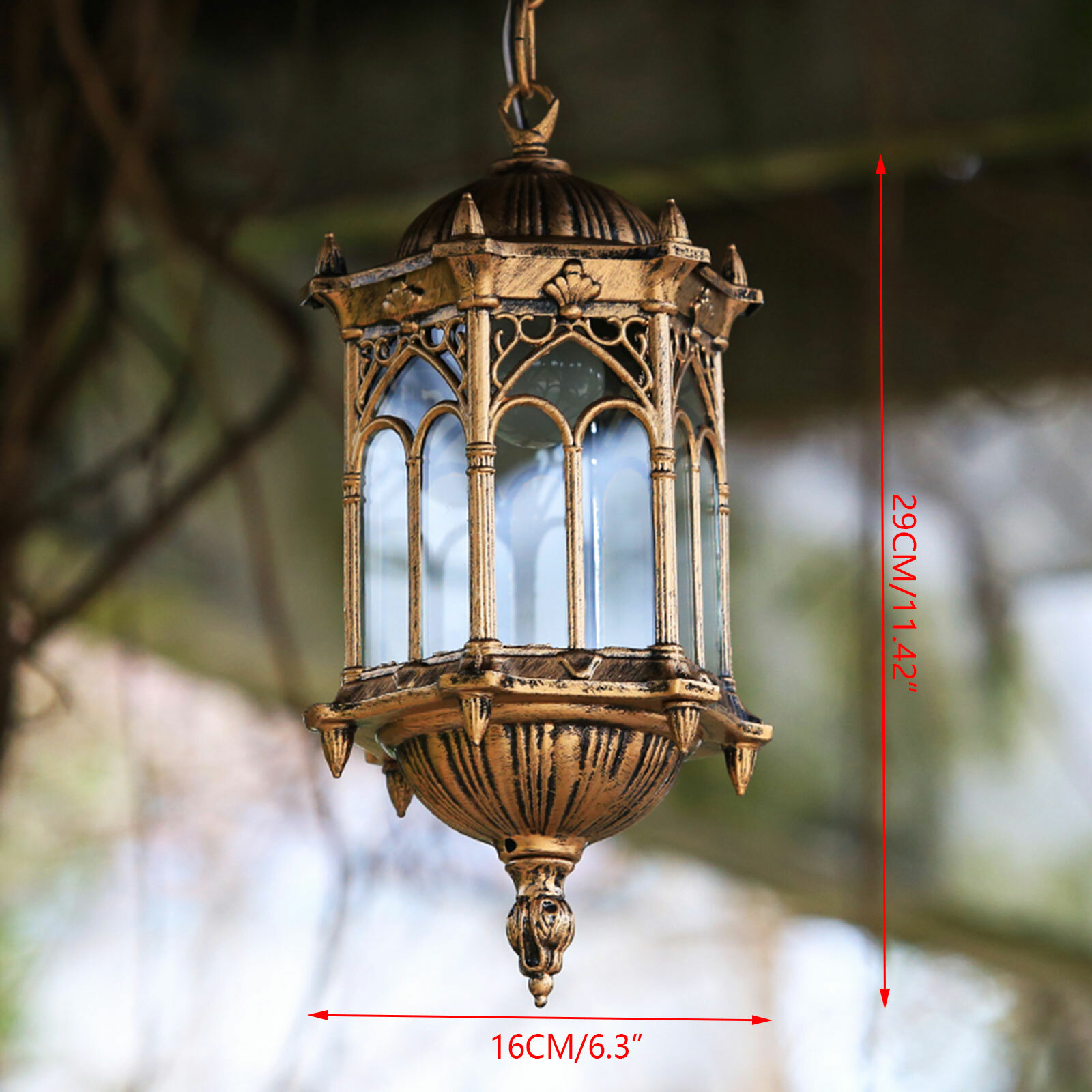 Outdoor Yard Lighting Fixtures - Retro Outdoor Pendant Light Vintage Lantern