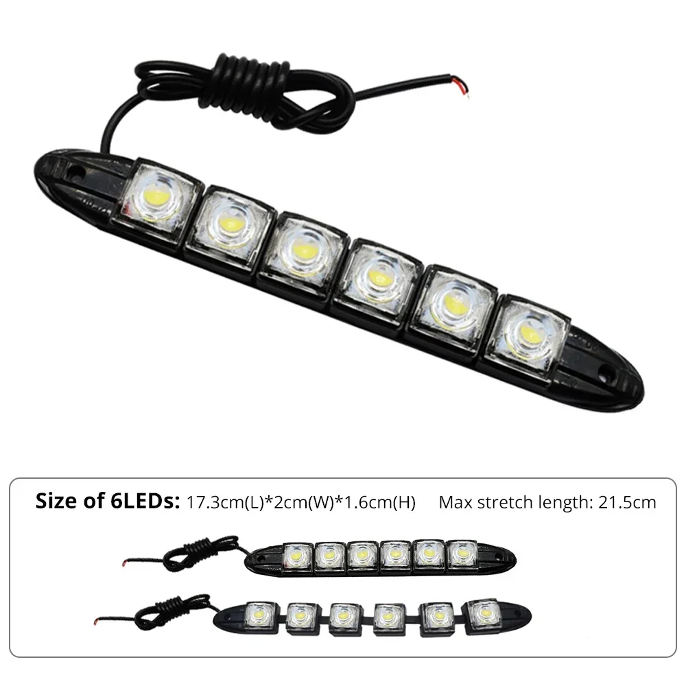 2PCS LED Waterproof DRL Light  - Waterproof Led Strip recensie en prijs