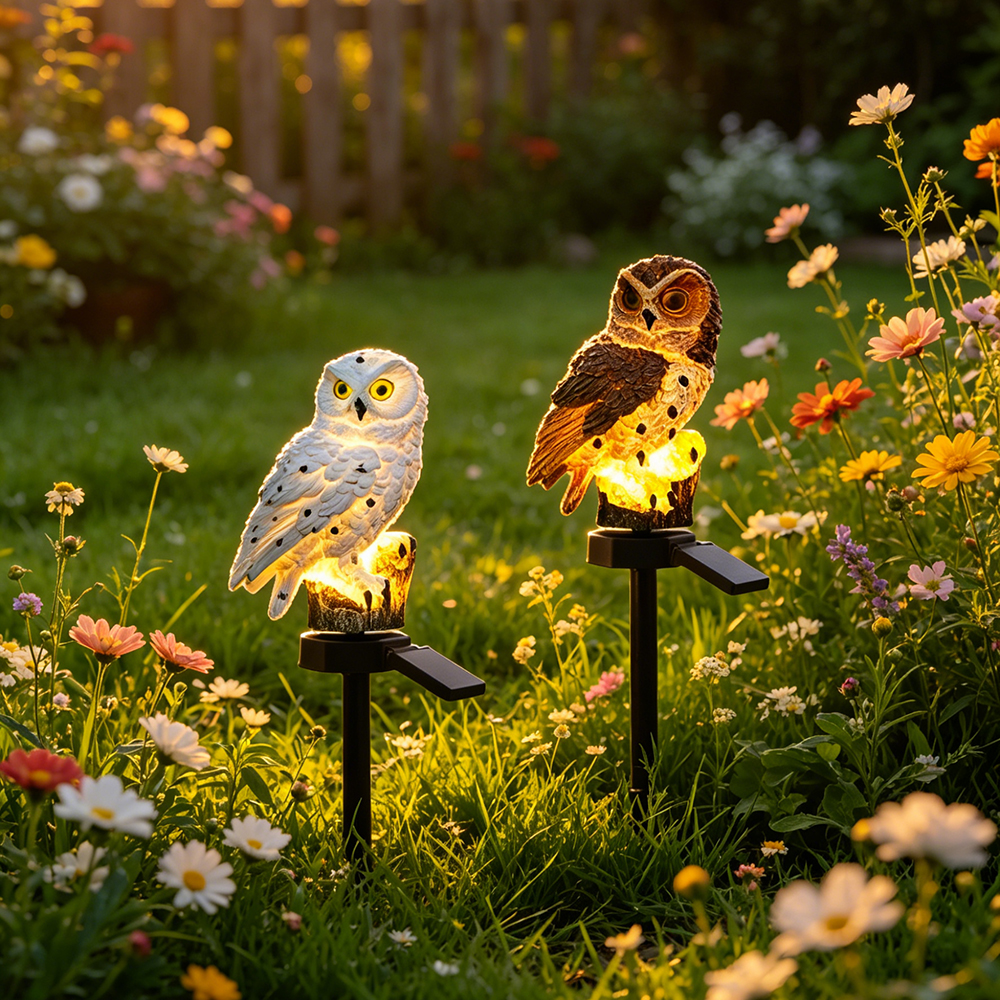 Owl Solar Light, Resin Owl Gro - Zinc Outdoor Lighting recensie en prijs