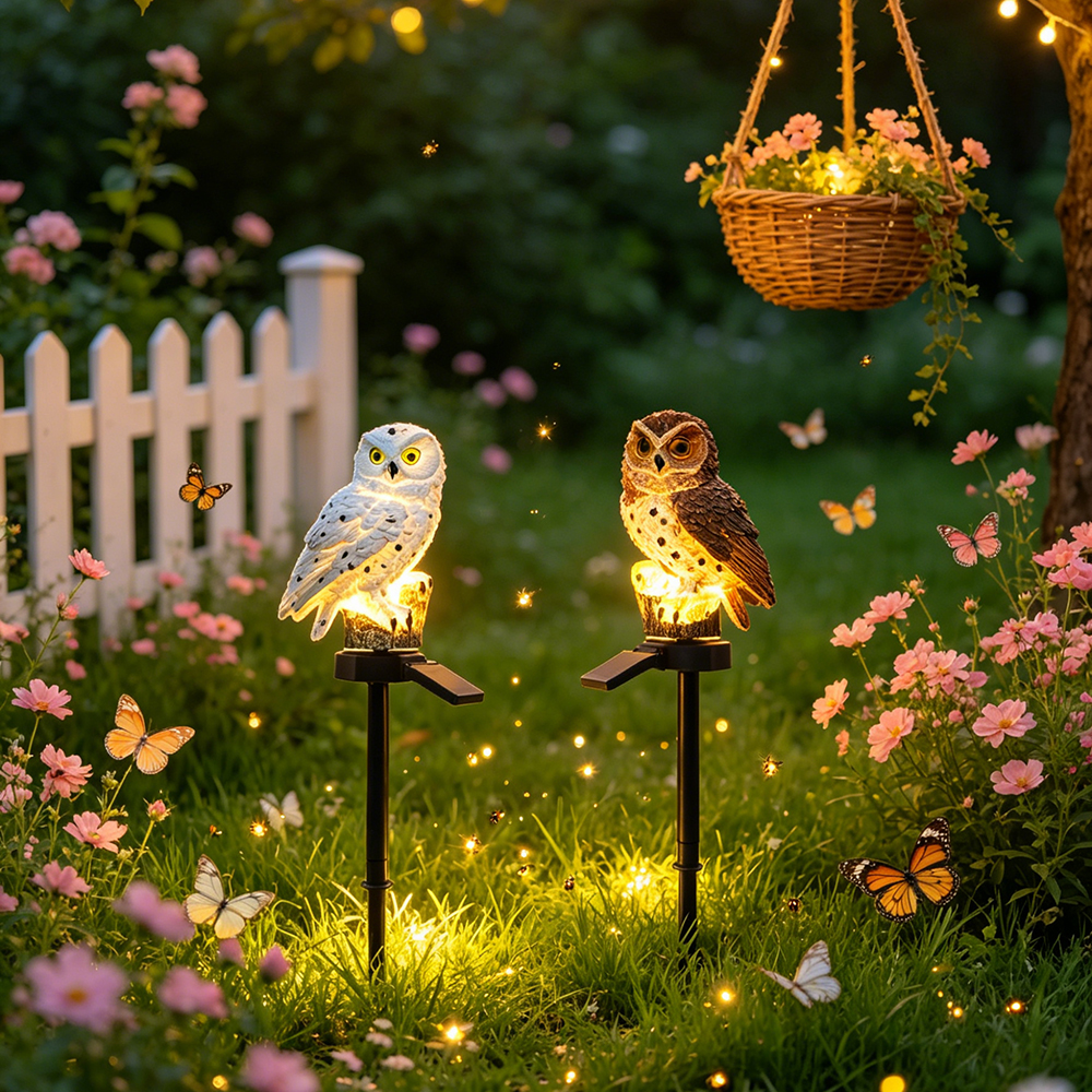 Owl Solar Light, Resin Owl Gro - Zinc Outdoor Lighting recensie en prijs