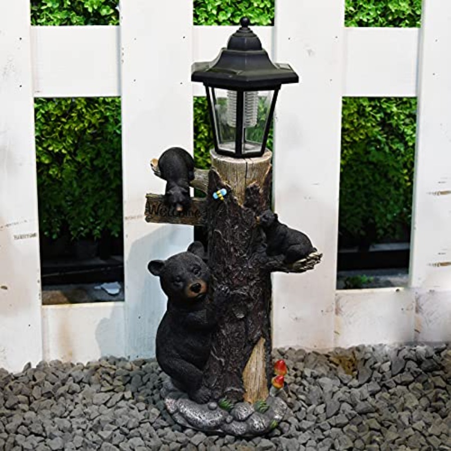 Outdoor garden bear statue wit - Outdoor Lighting On Trees recensie en prijs