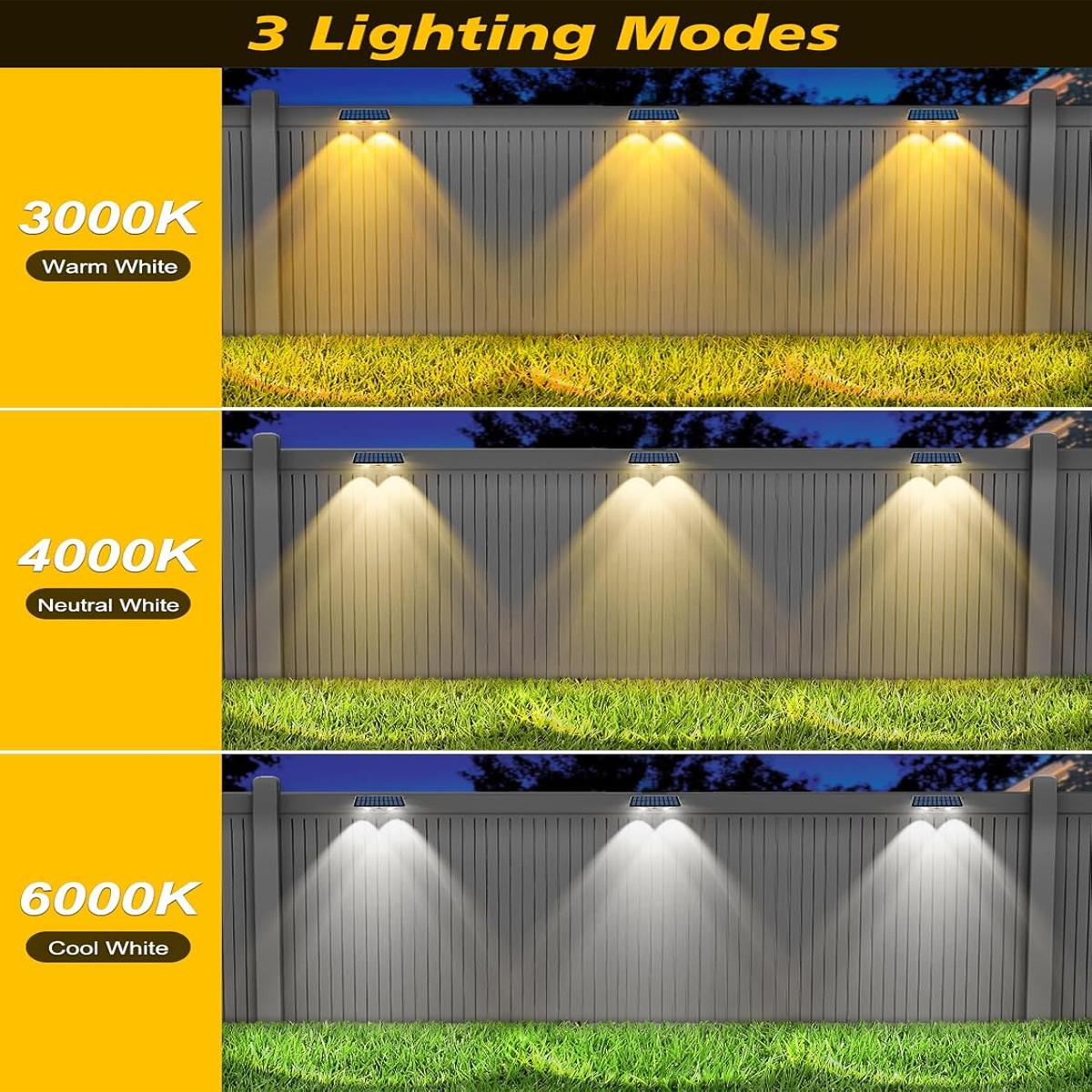 4Pcs Solar Fence Lights LED Wa - Outdoor Yard Lighting Fixtures recensie en prijs