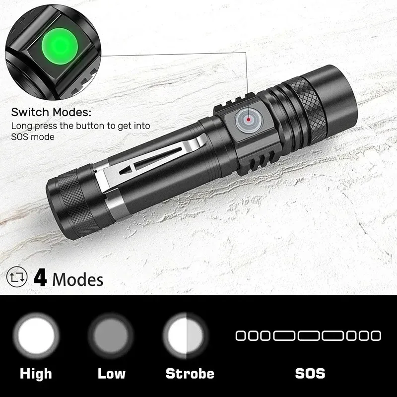 T6 LED Rechargeable Flashlight - Zinc Outdoor Lighting recensie en prijs