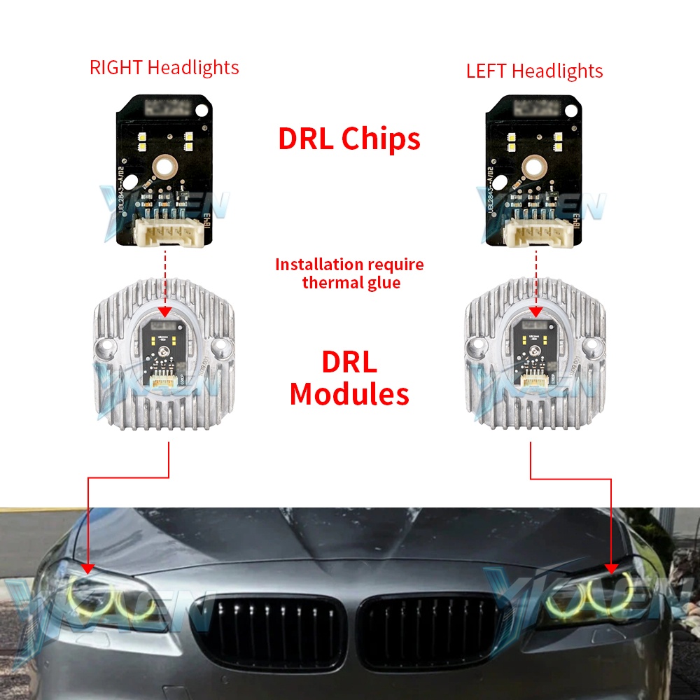 Yellow Angel Eyes DRL Boards F - Outdoor Lighting Yellow recensie en prijs