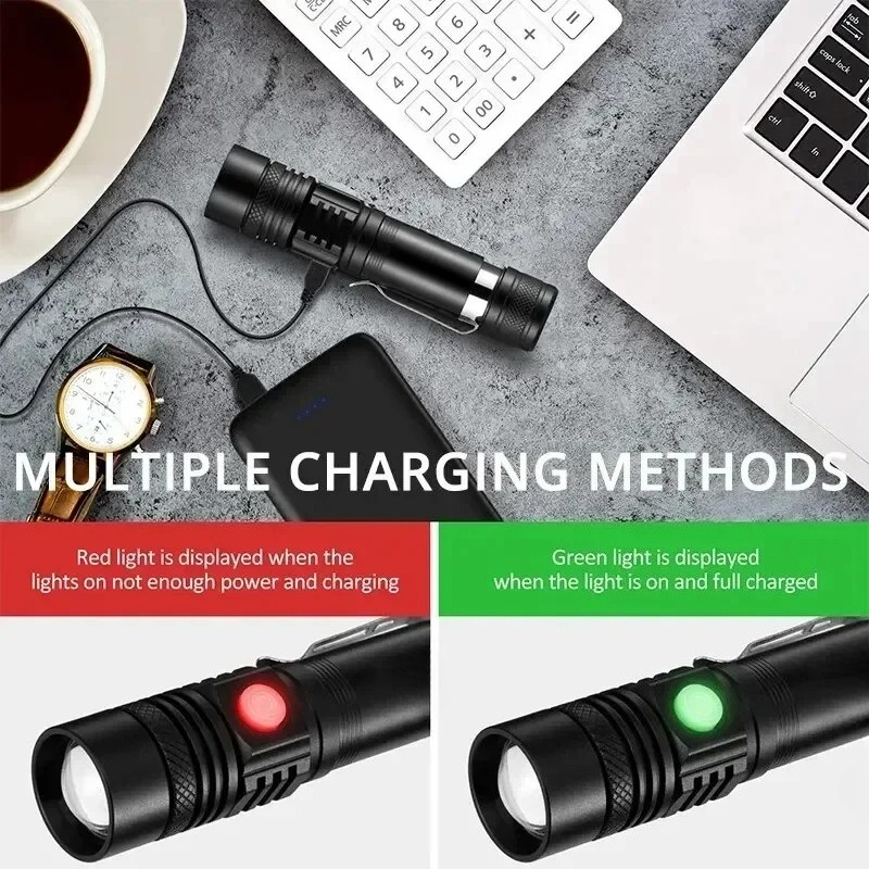 Rechargeable T6 Handheld Flash - Zinc Outdoor Lighting recensie en prijs