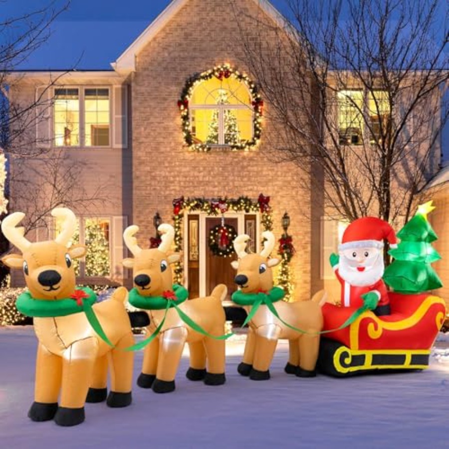 Outdoor Christmas inflatables  - Outdoor Lighting On Trees recensie en prijs