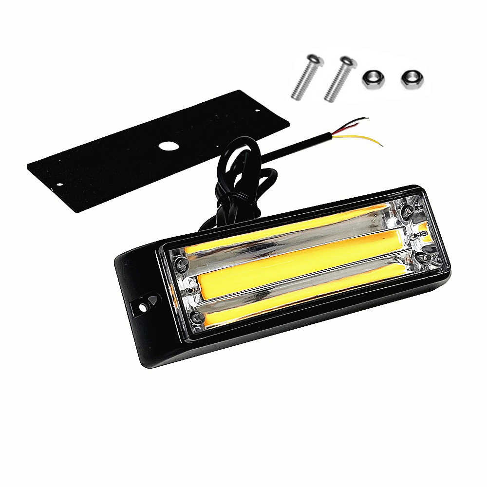2pcs COB LED Warning Light Eme - Outdoor Lighting Yellow recensie en prijs