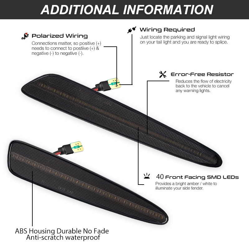 iJDM Front Rear Bumper LED Sid - Outdoor Lighting Yellow recensie en prijs