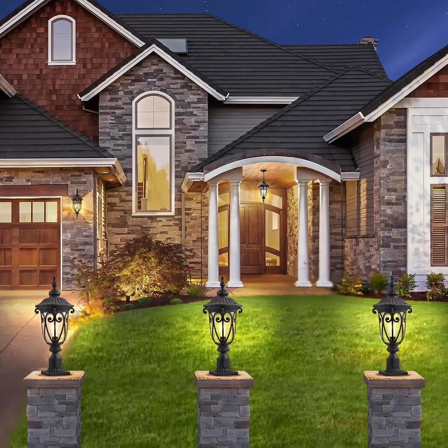 Outdoor Post Light Fixture wit - Outdoor Yard Lighting Fixtures recensie en prijs