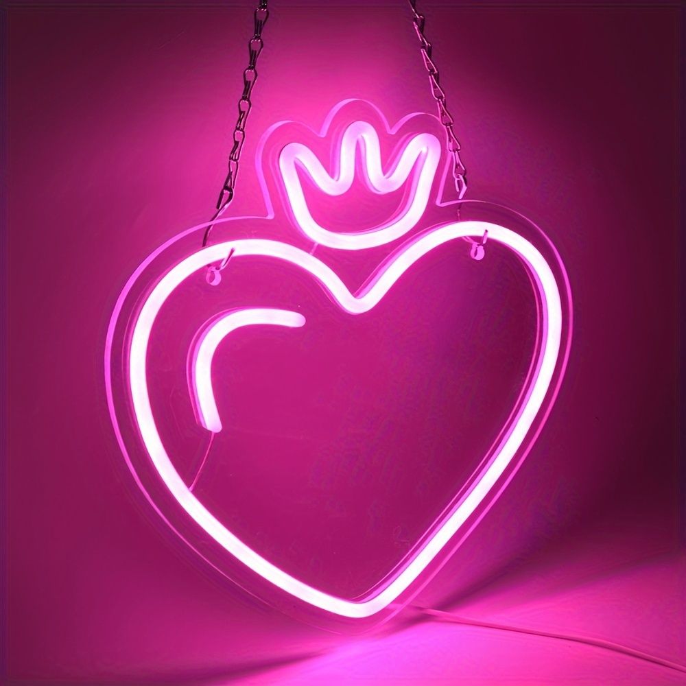 LED Heart Crown Neon Sign, Pin - Outdoor Lighting Options recensie en prijs