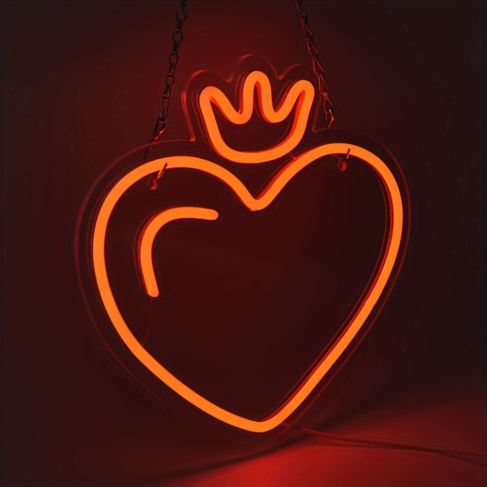 LED Heart Crown Neon Sign, Pin - Outdoor Lighting Options recensie en prijs