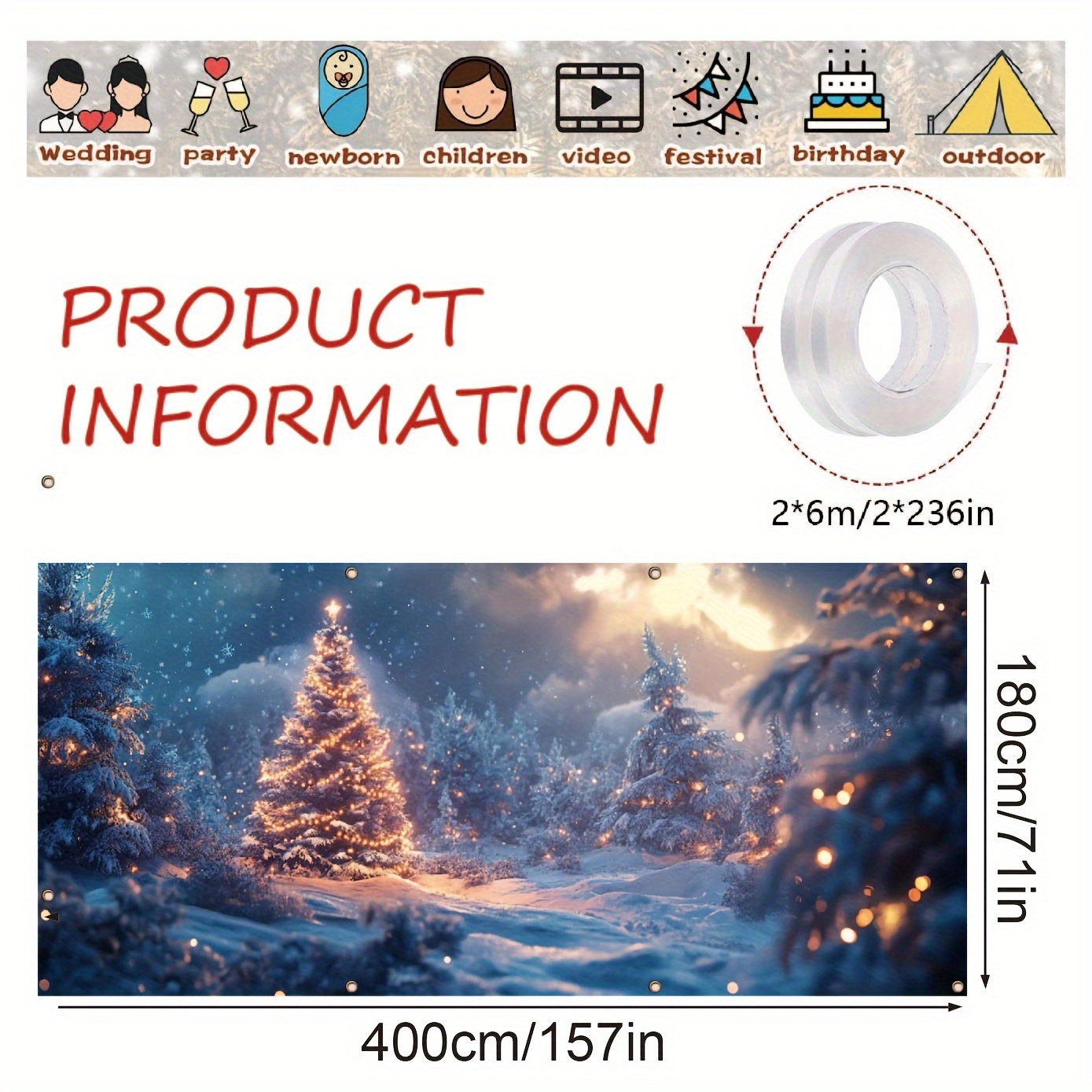 Sparkling Christmas Garage Ban - Outdoor Lighting On Trees recensie en prijs