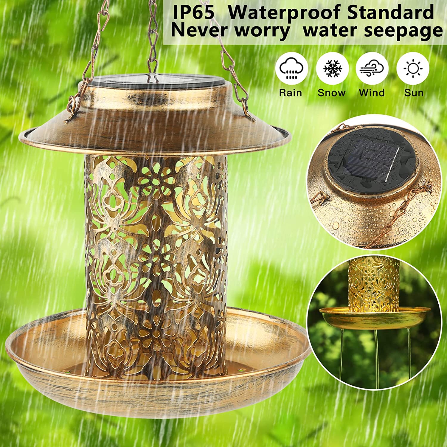 Solar Bird Feeder Metal Outdoo - Outdoor Lighting Ideas For House recensie en prijs
