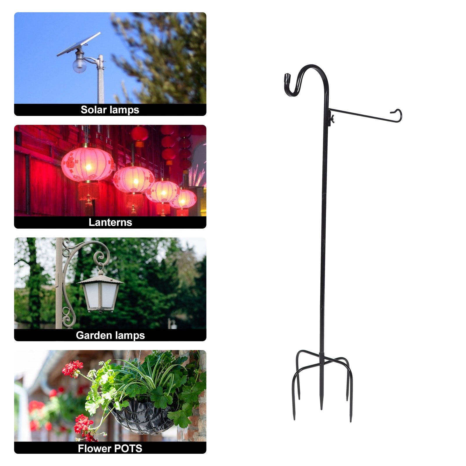 Shepherd Hook for Outdoor Gard - Outdoor Yard Lighting Fixtures recensie en prijs