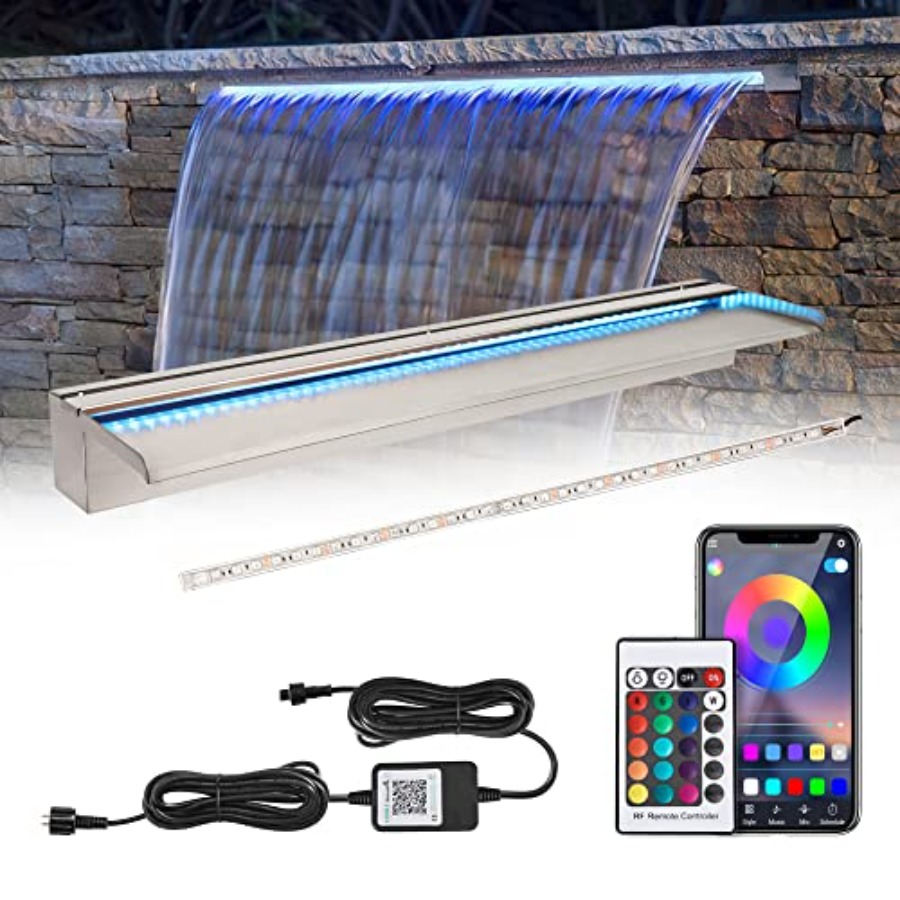 Outdoor patio waterfall spillw - Outdoor Lighting Options recensie en prijs