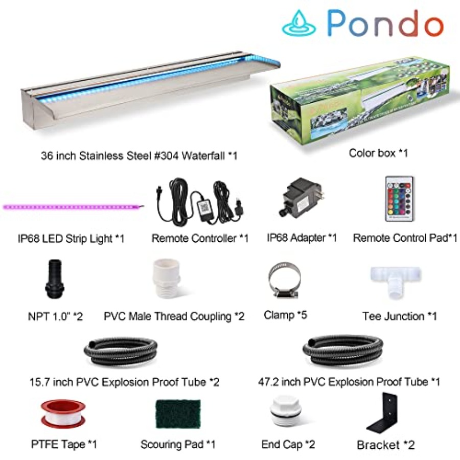 Outdoor patio waterfall spillw - Outdoor Lighting Options recensie en prijs