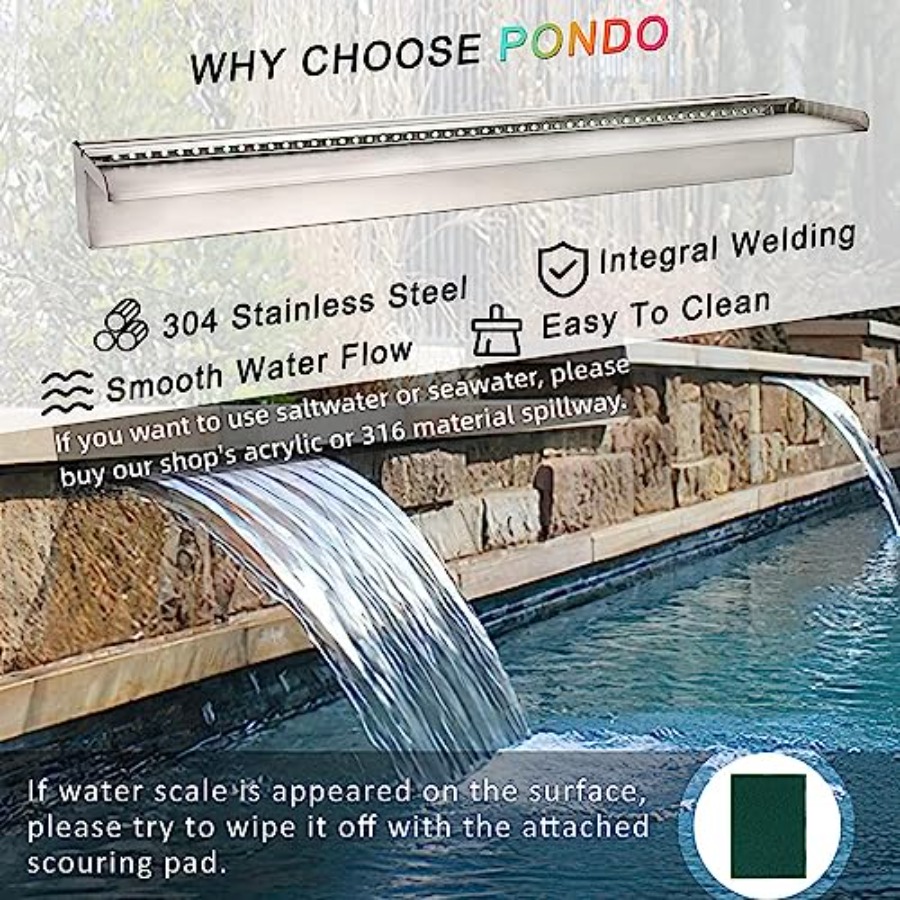 Outdoor patio waterfall spillw - Outdoor Lighting Options recensie en prijs