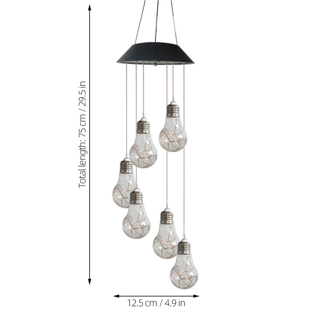 6 LED Solar Powered Wind Chime - Outdoor Lighting On Trees recensie en prijs