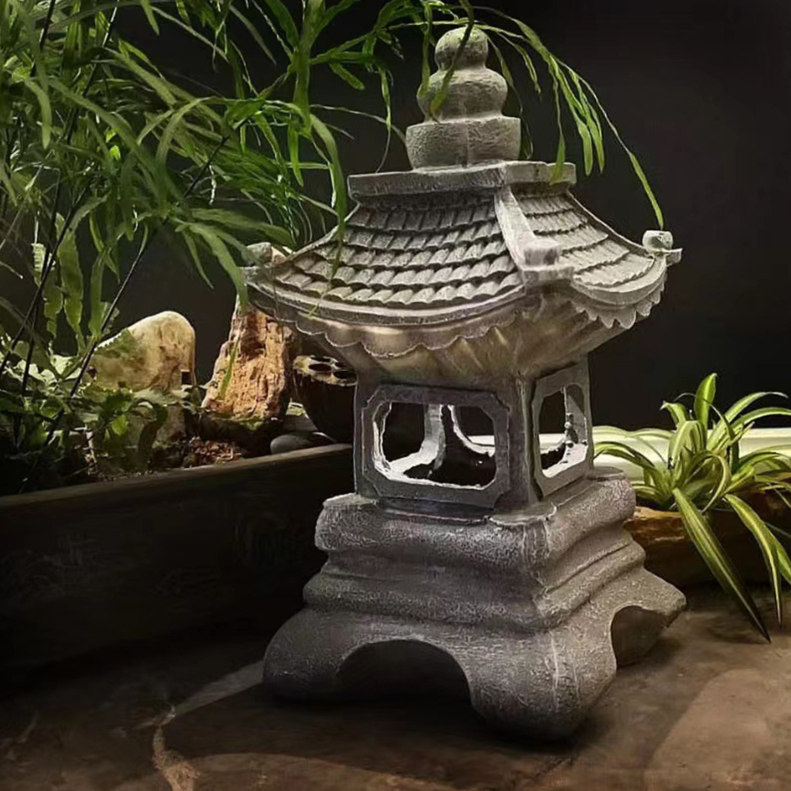 Pagoda Statues Outdoor Solar P - Outdoor Lighting Architectural recensie en prijs