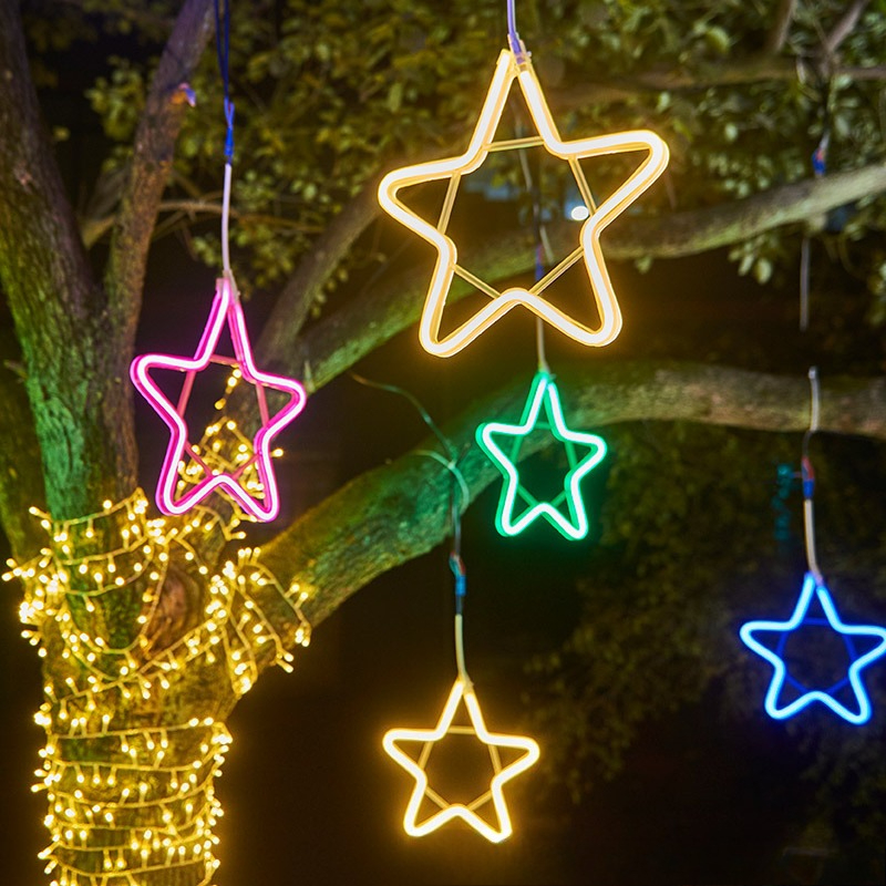 LED five-pointed star light wi - Outdoor Lighting On Trees recensie en prijs