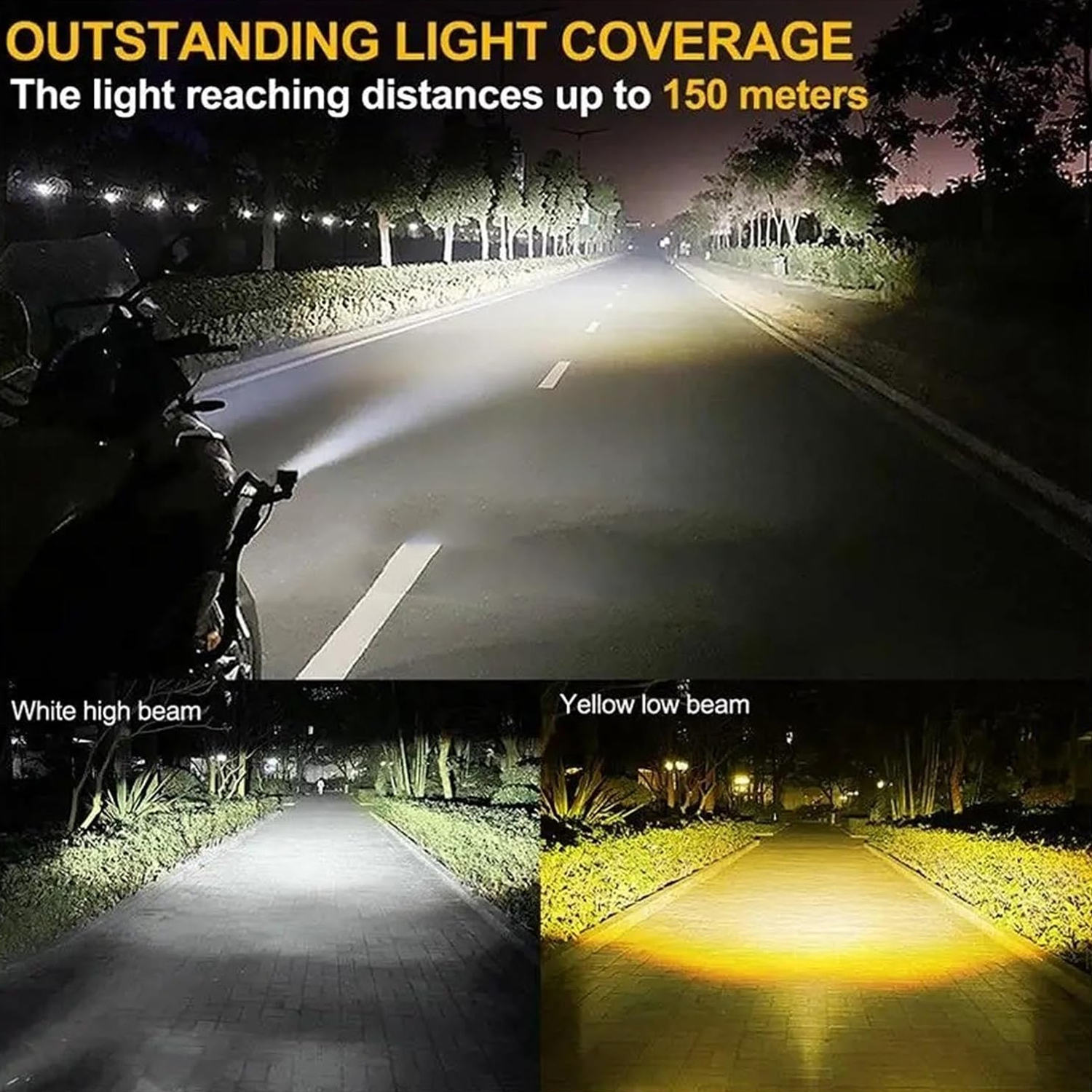 1PC Motorcycle LED Lens Spotli - Outdoor Lighting Yellow recensie en prijs