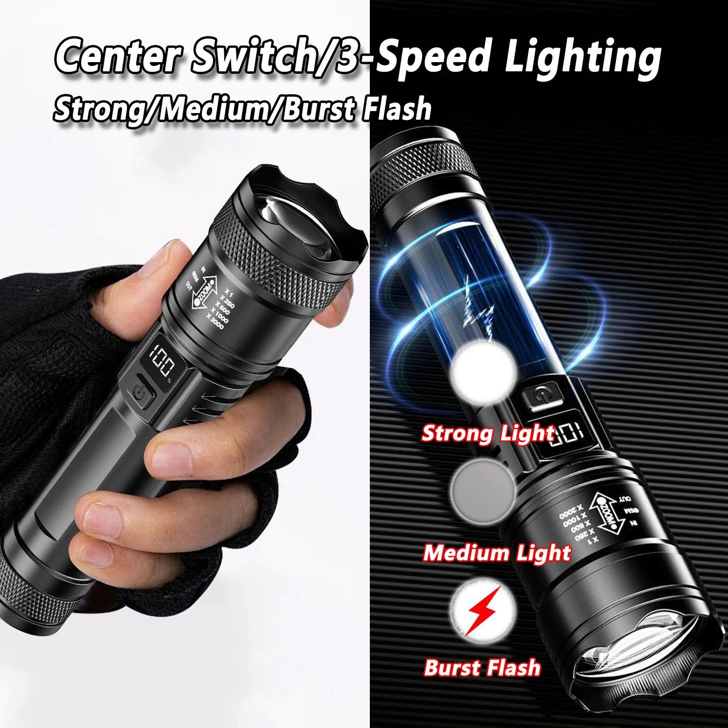 Ultra Bright LED Flashlight 20 - Zinc Outdoor Lighting recensie en prijs