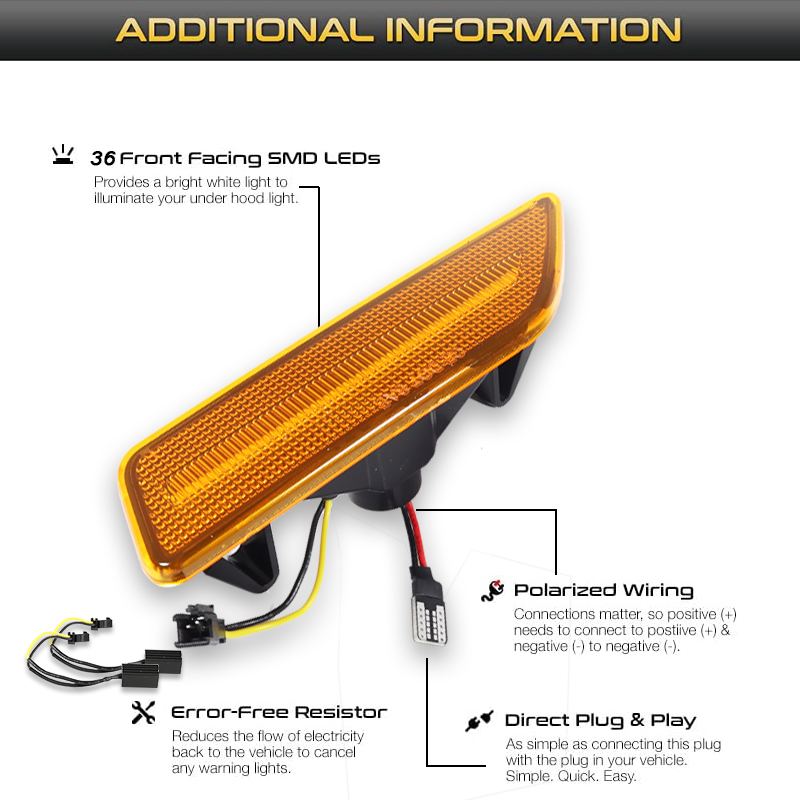 2pcs Mercedes C219/W219 CLS350 - Outdoor Lighting Yellow recensie en prijs