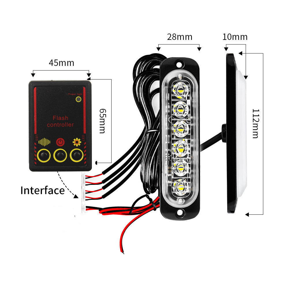 Car Front Grille Lighting 12V  - Outdoor Lighting Yellow recensie en prijs
