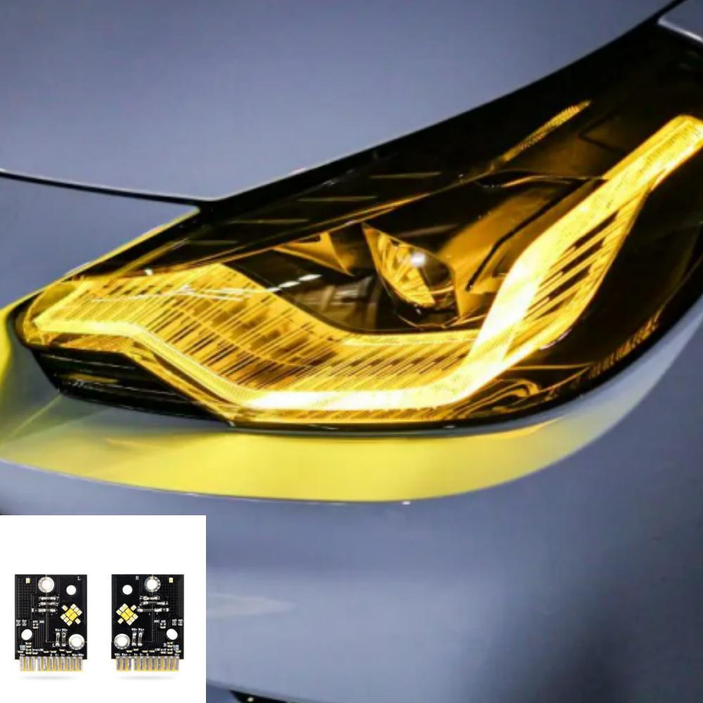 Car DRL Lemon Yellow Red For 2 - Outdoor Lighting Yellow recensie en prijs