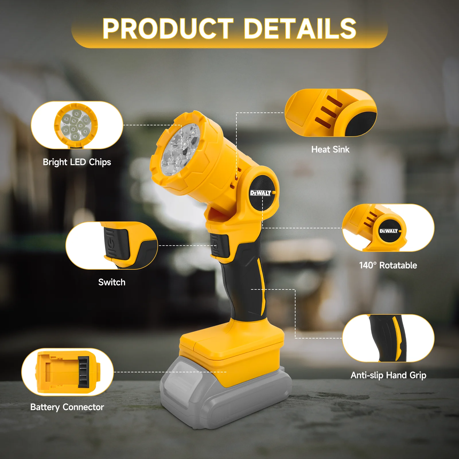 Dewalt Cordless LED Work Light - Zumtobel Outdoor Lighting recensie en prijs