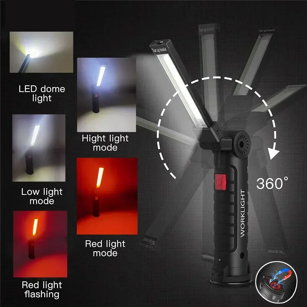 LED COB Flashlight USB Recharg - Zinc Outdoor Lighting recensie en prijs